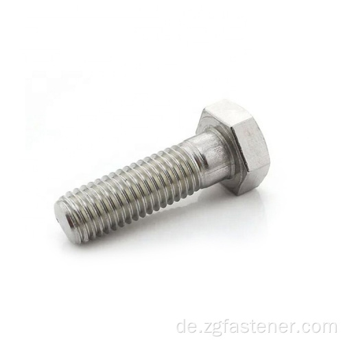 Edelstahl SUS316 A4-70 Sechskant Bolt mit Halbgewinde DIN931